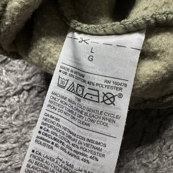 Old Navy Sweatshirt Womens Large Green Camo Pullover Crewneck Long Sleeve - Picture 9 of 9